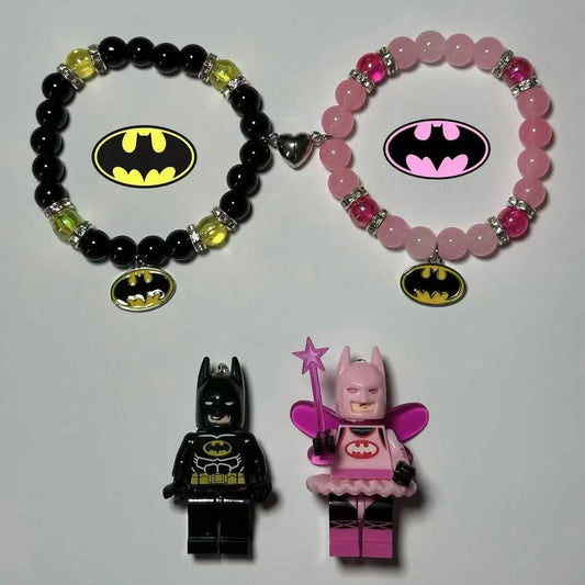 Batman & Batgirl Matching Bracelets For Couples